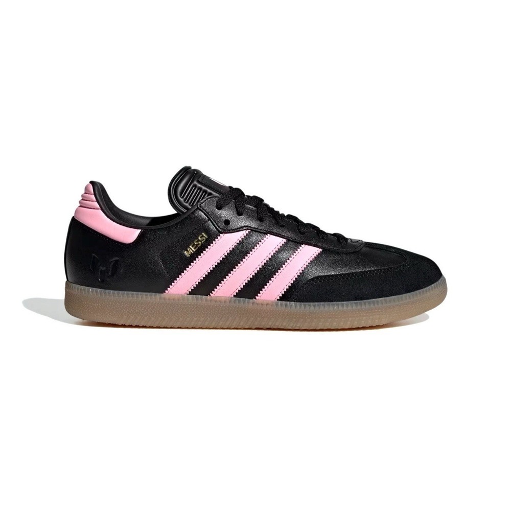 Adidas Samba Messi Shoes Black/Pink/Gum Men's Size 10 JP7845 NEW